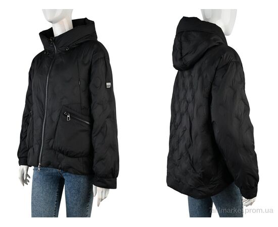 Фотография Куртка женская Весна/осень 6539-1 black (5 шт. р.сетка 46-54) "Tepla" недорого оптом от прямого поставщика, изображение 3