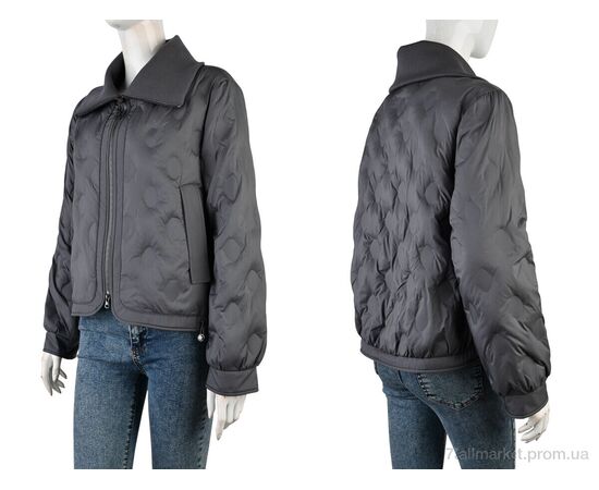 Фотография Куртка женская Весна/осень 6137-41 grey (5 шт. р.сетка S-2XL) "Tepla" недорого оптом от прямого поставщика, изображение 3