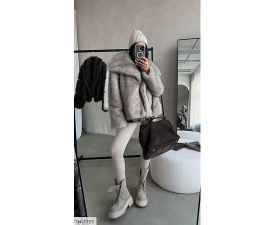 Фотография Шуба женская р.S;M;L "ANNVER" купить недорого от прямого поставщика, изображение 2