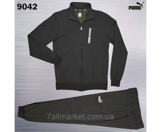 Фотография Спортивный мужской костюм на молнии Пума р-ры 2XL-6XL (4цв) "REMAIN"  недорого от прямого поставщика, изображение 2