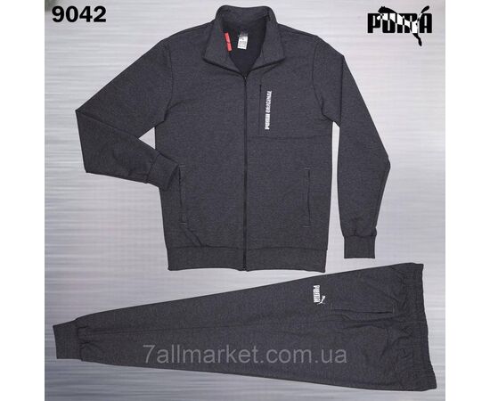 Фотография Спортивный мужской костюм на молнии Пума р-ры 2XL-6XL (4цв) "REMAIN"  недорого от прямого поставщика, изображение 4