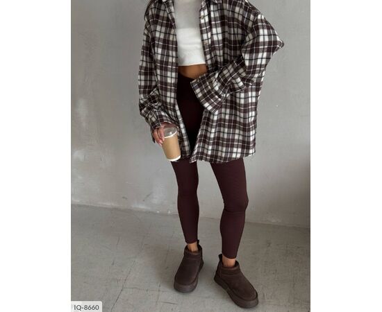 Жіноча фланелева сорочка р.УНИВЕРСАЛЬНЫЙ "ANNVER" купити недорого від прямого постачальника, зображення 2