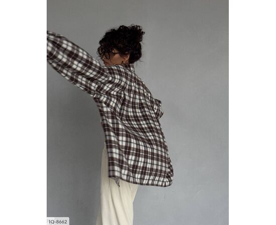 Жіноча фланелева сорочка р.УНИВЕРСАЛЬНЫЙ "ANNVER" купити недорого від прямого постачальника, зображення 4