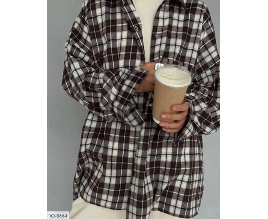 Жіноча фланелева сорочка р.УНИВЕРСАЛЬНЫЙ "ANNVER" купити недорого від прямого постачальника, зображення 6