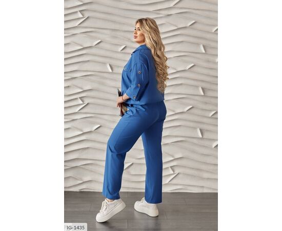 Фотография Костюм женский джинсовый большие размеры р.50-52;54-56;58-60;62-64 "LETTI" купить недорого от прямого поставщика, изображение 15