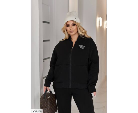 Фотография Женский костюм на флисе  батальные размеры р.50-52;54-56;58-60;62-64 (5цв) "LETTI" купить недорого от прямого поставщика, изображение 3