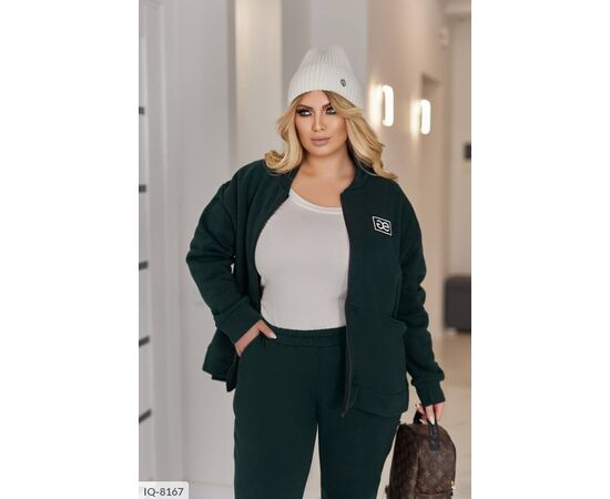 Фотография Женский костюм на флисе  батальные размеры р.50-52;54-56;58-60;62-64 (5цв) "LETTI" купить недорого от прямого поставщика, изображение 9