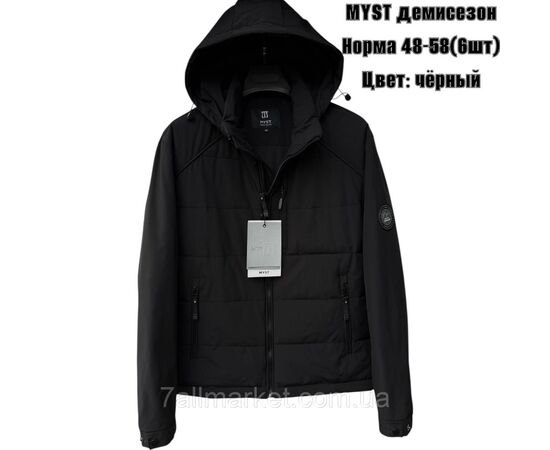 Фотография Куртка мужская демисезонная с капюшоном  р-ры 48-56 (3цв) "SKAY" недорого от прямого поставщика, изображение 3