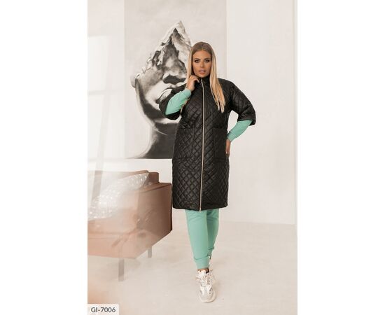 Фотография Женская куртка-пальто большого размера р.48;50;52;54;56;58;60;62;64;66;68;48  "VLADA" купить недорого от прямого поставщика, изображение 3