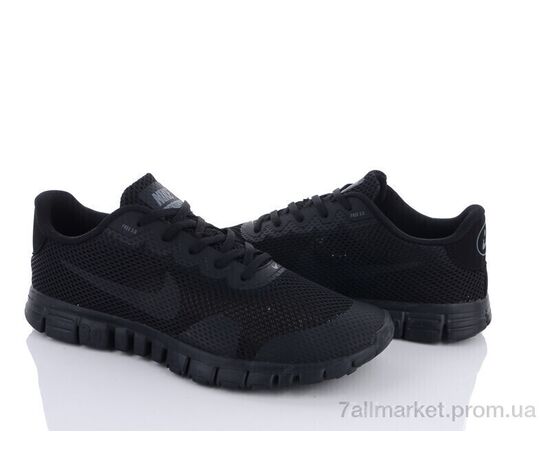 Фотография Кроссовки мужские модные Лето NKFree3.0 black (6 пар р.41-45) "Fabullok" недорого оптом от прямого поставщика, изображение 2
