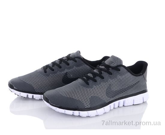 Фотография Кроссовки мужские модные Лето NK Free3.0 grey (6 пар р.41-45) "Fabullok" недорого оптом от прямого поставщика, изображение 2