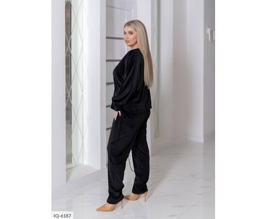 Фотография Костюм брючный женский большие размеры р.50-52;54-56;58-60;62-64 (4цв) "LETTI" купить недорого от прямого поставщика, изображение 12