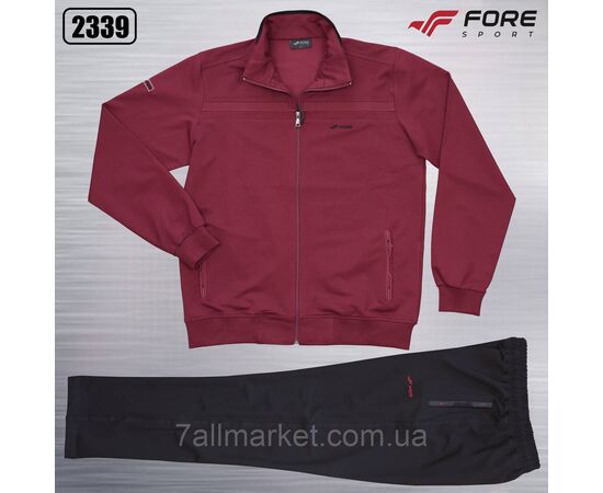 Спортивний чоловічий костюм на блискавці FORE розміри XL-3XL (6 кв) "REMAIN" купити недорого від прямого постачальника, зображення 4