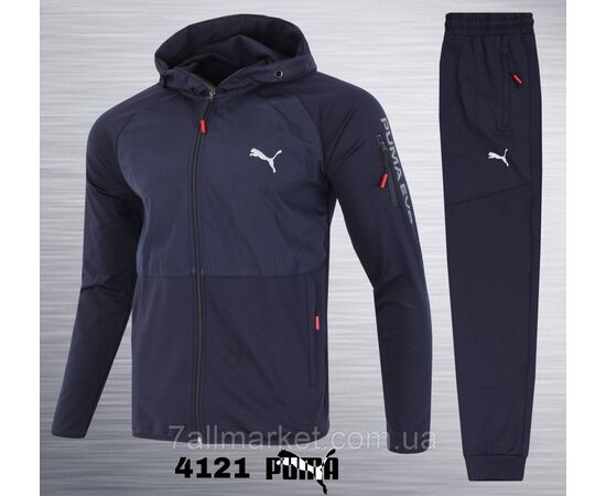 Спортивний чоловічий костюм на байці Пума розміри M-3XL (6 кв) "REMAIN" купити недорого від прямого постачальника, зображення 4