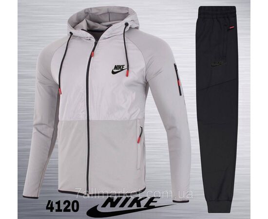 Спортивний чоловічий костюм на байці Найк розміри M-3XL (6 кв) "REMAIN" купити недорого від прямого постачальника, зображення 4