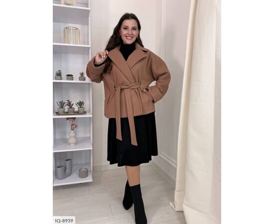 Фотография Женское кашемировое пальто БАТАЛ р.48-50;52-54;56-58 (3цв) "VLADA" купить недорого от прямого поставщика, изображение 2