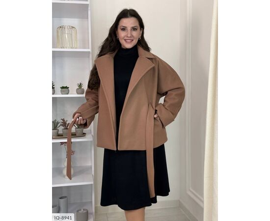 Фотография Женское кашемировое пальто БАТАЛ р.48-50;52-54;56-58 (3цв) "VLADA" купить недорого от прямого поставщика, изображение 4