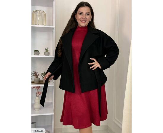 Фотография Женское кашемировое пальто БАТАЛ р.48-50;52-54;56-58 (3цв) "VLADA" купить недорого от прямого поставщика, изображение 7