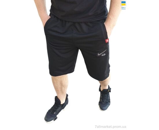 Фотография Шорты мужские Лето 02NK б чорний (5 шт. р.сетка 54-62) "Sport style" недорого оптом от прямого поставщика, изображение 2