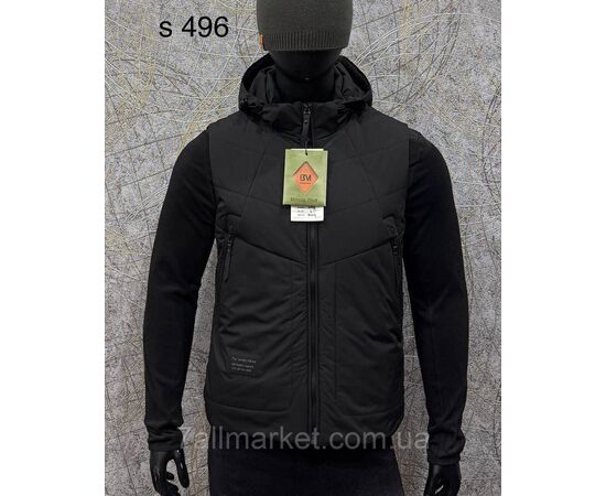 Жилетка чоловіча плащівка р-ри L-4XL (3 кв) "PROSTOMEN" недорого від прямого постачальника, зображення 2