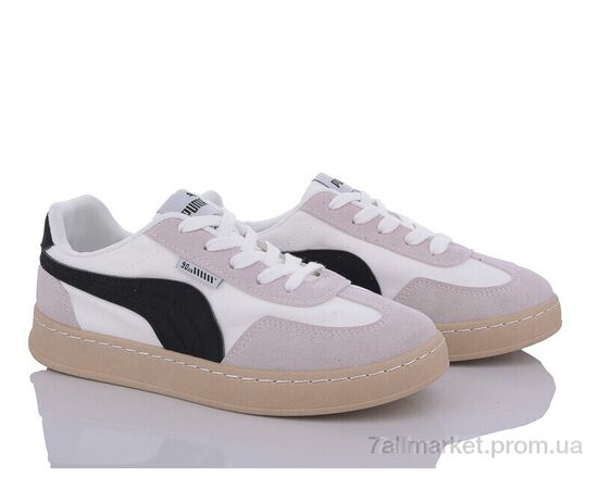 Фотография Кроссовки женские модные Весна/осень 182-14 white-black (8 пар р.36-40) "Violeta" недорого оптом от прямого поставщика, изображение 2