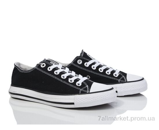 Кеди жіночі стильні Весна/осінь HD54-B601-1 black (8 пар р.36-41) "Violeta" недорого оптом від прямого постачальника, зображення 2