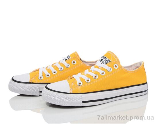 Фотография Кеды женские стильные Весна/осень HD54-B601-4 yellow (8 пар р.36-41) "Violeta" недорого оптом от прямого поставщика, изображение 2