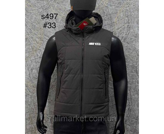 Фотография Жилетка мужская плащёвка р-ры L-4XL (7цв)"PROSTOMEN" недорого от прямого поставщика, изображение 3