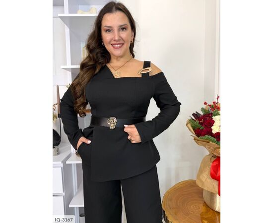 Фотография Костюм двойка женский большие размеры р.48-50;52-54;56-58;62-64;46-48;50-52;54-56;58-60 (3цв) "VLADA" купить недорого от прямого поставщика, изображение 19