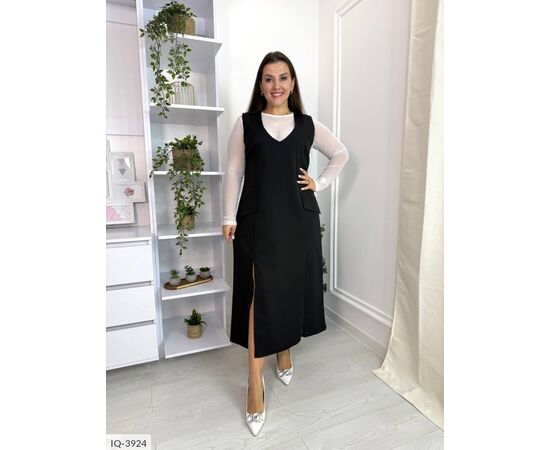 Фотография Женское платье с карманами р.46-48;50-52;54-56;58-60;62-64 "VLADA" купить недорого от прямого поставщика, изображение 3