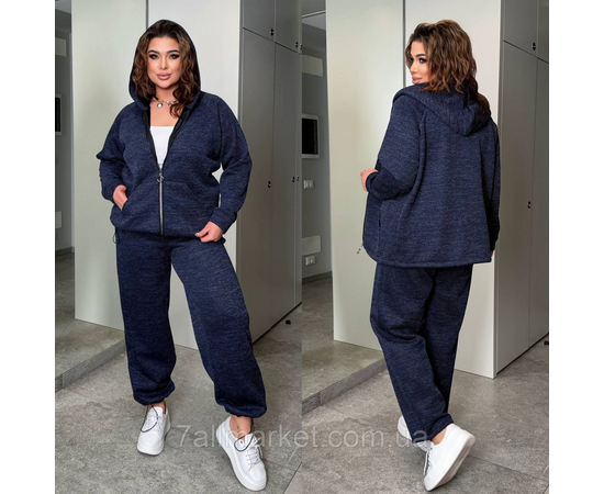 Костюм жіночий прогулянковий в'язаний на хутра (46-60) "LADA" недорого від прямого постачальника, зображення 2