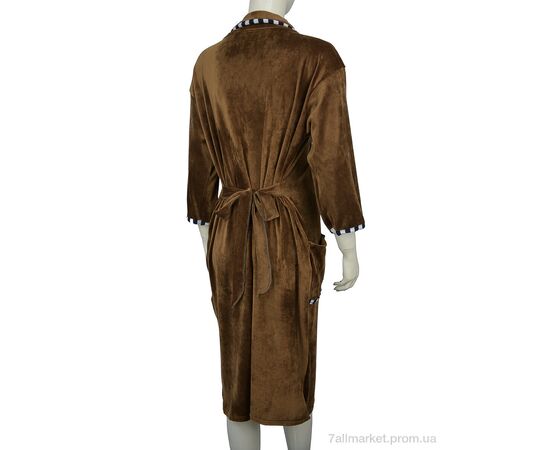 Халат жіночий Весна/осінь Халат велюр 001-3 mix (5 шт. р.сітка50-58) "Banko" недорого оптом від прямого постачальника, зображення 3