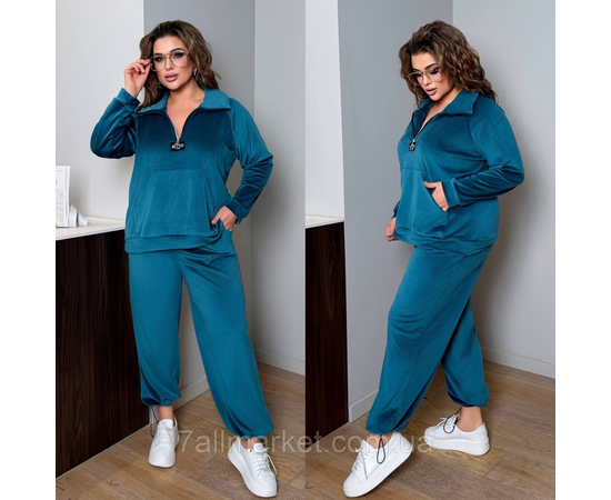 Костюм 2-ка жіночий спортивний велюровий (42-60) "LADA" недорого від прямого постачальника, зображення 2