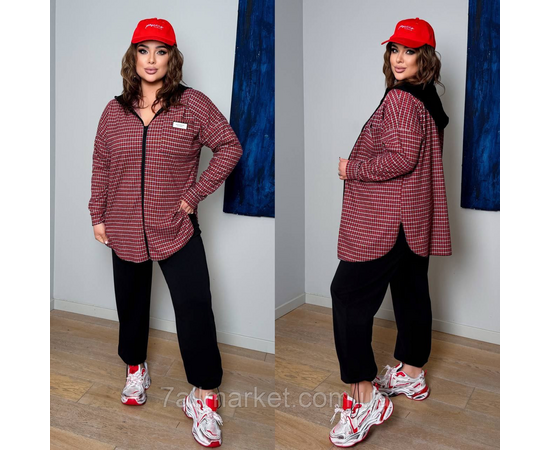 Костюм 2-ка жіночий прогулянковий комбінований (42-60) "LADA" недорого від прямого постачальника, зображення 2