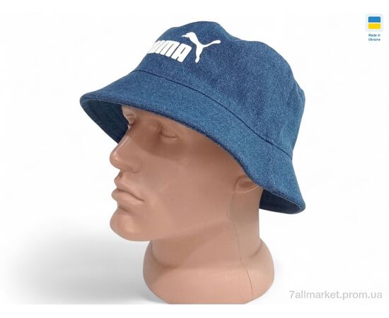 Панама чоловіча Літо 0075 джинс (4 шт. р.сітка56-62) "Mabi" недорого оптом від прямого постачальника, зображення 2