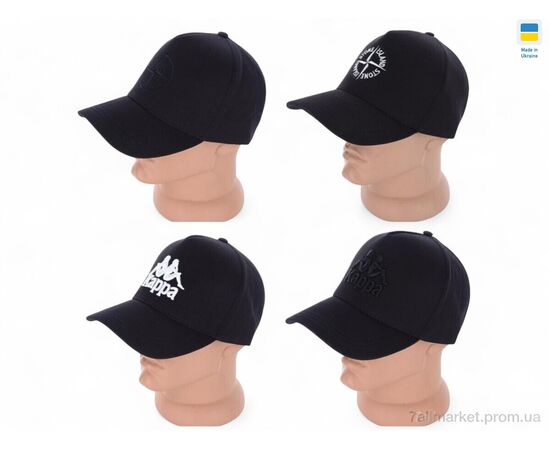 Кепка для чоловіків Літо 0124 mix (4 шт. р.сітка56-62) "Mabi" недорого оптом від прямого постачальника, зображення 2