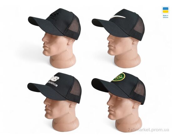 Кепка для чоловіків Літо 0141 mix (4 шт. р.сітка56-60) "Mabi" недорого оптом від прямого постачальника, зображення 2