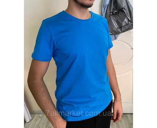 Фотография Футболка мужская однотонная  р.S-2XL (5цв) "MODY" недорого оптом от прямого поставщика, изображение 2