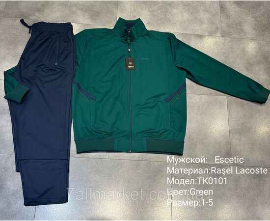 Фотография Спортивный мужской костюм ESCETIC батал  размеры 54-62 (2цв) "REMAIN" купить недорого от прямого поставщика, изображение 2