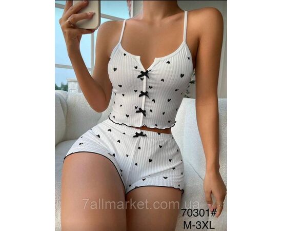 Піжама жіноча молодіжна р-ри 50-58 (2 кв) "FLOWER" купити недорого від прямого постачальника, зображення 2