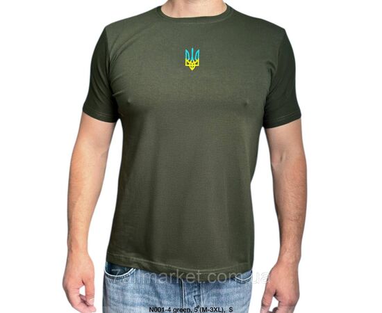 Фотография Футболка мужская патриотическая с Тризубом  р.M-3XL (4цв) "MODY" недорого оптом от прямого поставщика, изображение 3