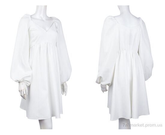 Фотография Платье женское Весна/осень 219 white (3 шт. р.сетка 46/48-58/60) "Adam&Eva" недорого оптом от прямого поставщика, изображение 3