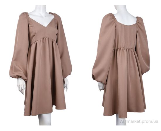 Фотография Платье женское Весна/осень 219 beige (3 шт. р.сетка 46/48-58/60) "Adam&Eva" недорого оптом от прямого поставщика, изображение 3