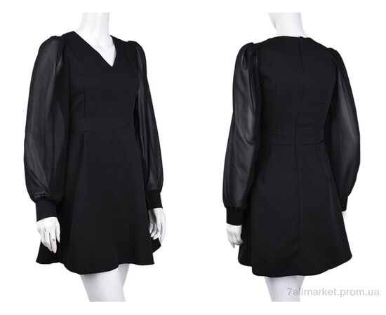 Сукня жіноча Весна/осінь 227 black (3 шт. р.сітка42-46) "Adam&Eva" недорого оптом від прямого постачальника, зображення 3
