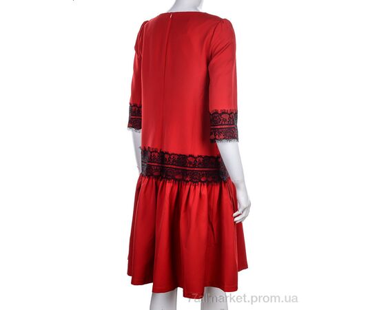 Фотография Платье женское Лето 835 red (4 шт. р.сетка 34-40) "Vande Grouff" недорого оптом от прямого поставщика, изображение 2