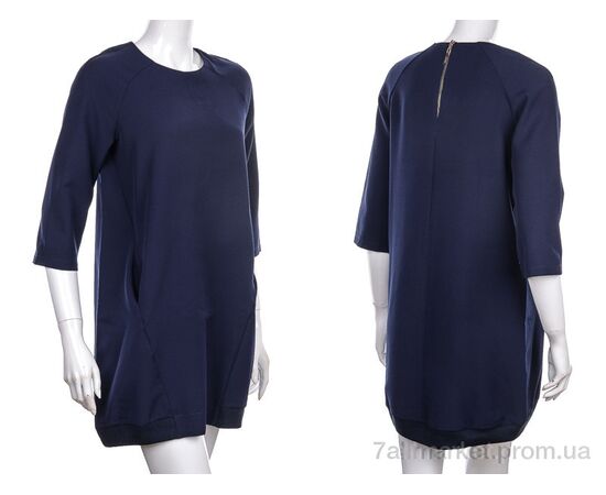 Сукня жіноча Весна/осінь 799 navy (3 шт. р.сітка34-38) "Vande Grouff" недорого оптом від прямого постачальника, зображення 3