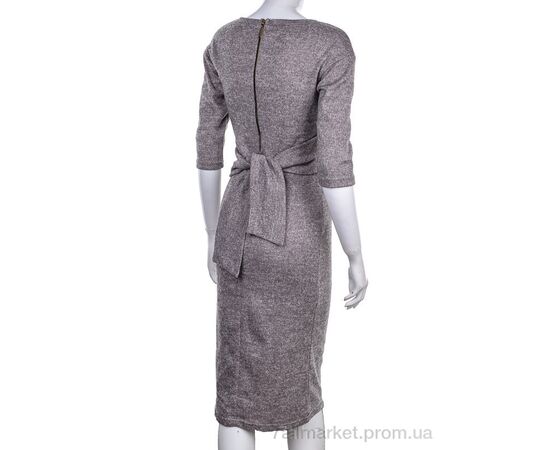 Фотография Платье женское Весна/осень 810 grey (3 шт. р.сетка 34-38) "Vande Grouff" недорого оптом от прямого поставщика, изображение 2
