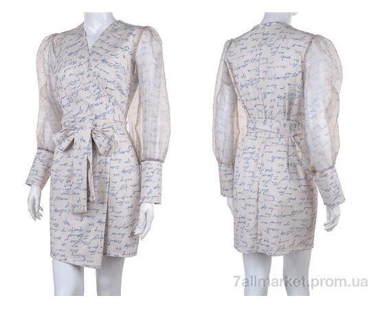 Фотография Платье женское Лето 14962 beige (3 шт. р.сетка 1-3) "Gelsomino" недорого оптом от прямого поставщика, изображение 3