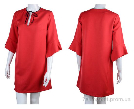 Фотография Платье женское Лето 941 red (4 шт. р.сетка 34-40) "Vande Grouff" недорого оптом от прямого поставщика, изображение 3