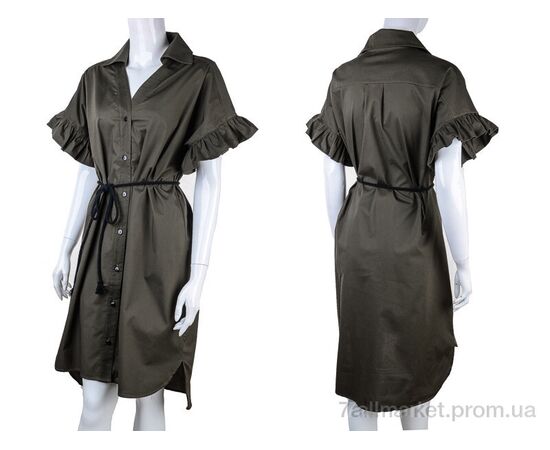 Фотография Платье женское Лето 955 khaki (4 шт. р.сетка 36-42) "Vande Grouff" недорого оптом от прямого поставщика, изображение 3